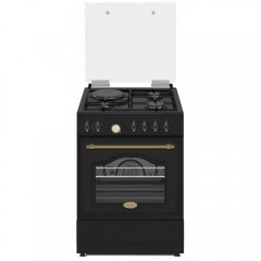 Robin BN-72 Κουζίνα 60lt με Εστίες Φυσικού Αερίου Π60εκ. Μαύρη